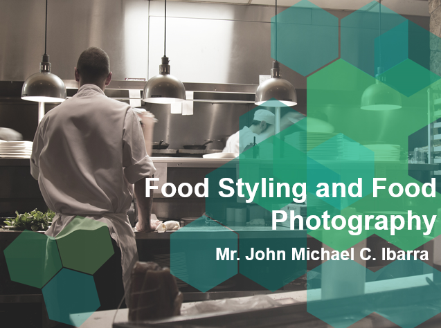 7:30-8:30am Monday Only: HMPE 7 Lec Food Styling and Design