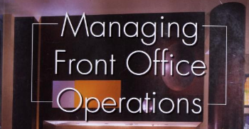 1:00- 3:00pm Tuesday Only. Lec of Front Office Operation