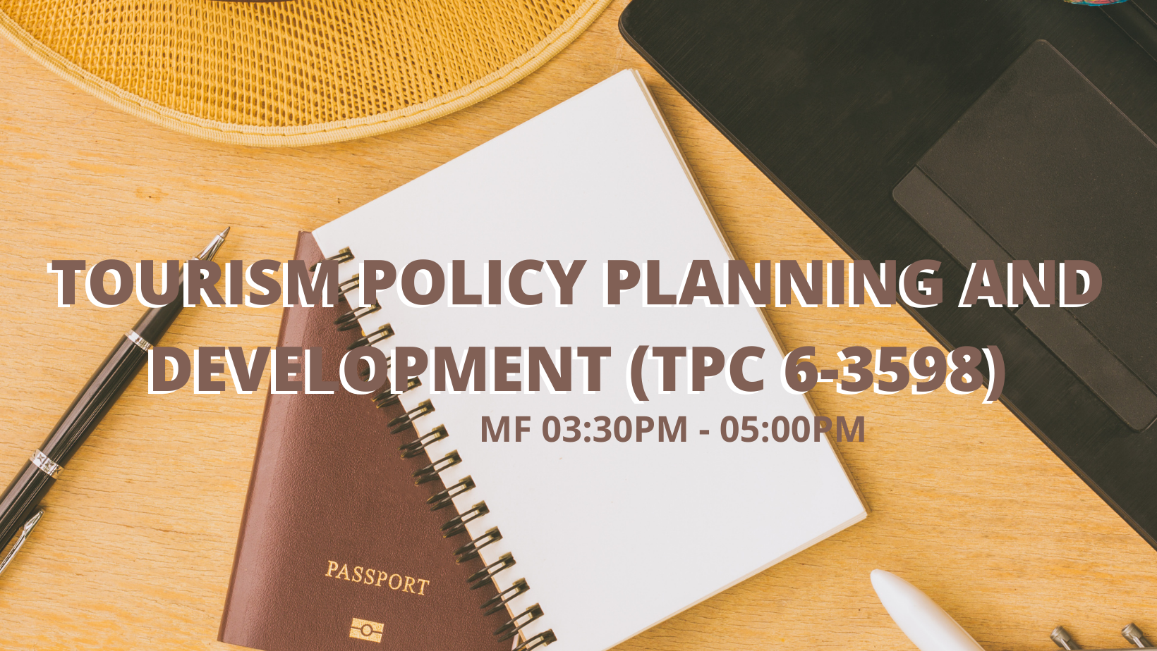 TPC 6 Tourism Policy Planning and Development
