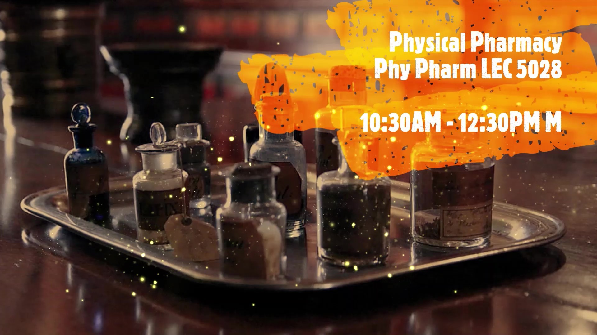 Physical Pharmacy (Phy Pharm Lec [5028] BS Pharmacy 2)