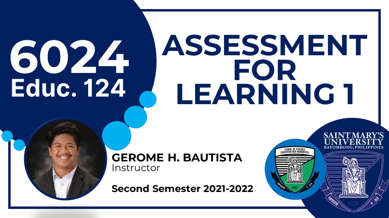 Assessment in Learning 1 (2nd Sem 2021-2022)