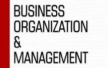 Business Organization &amp; Management