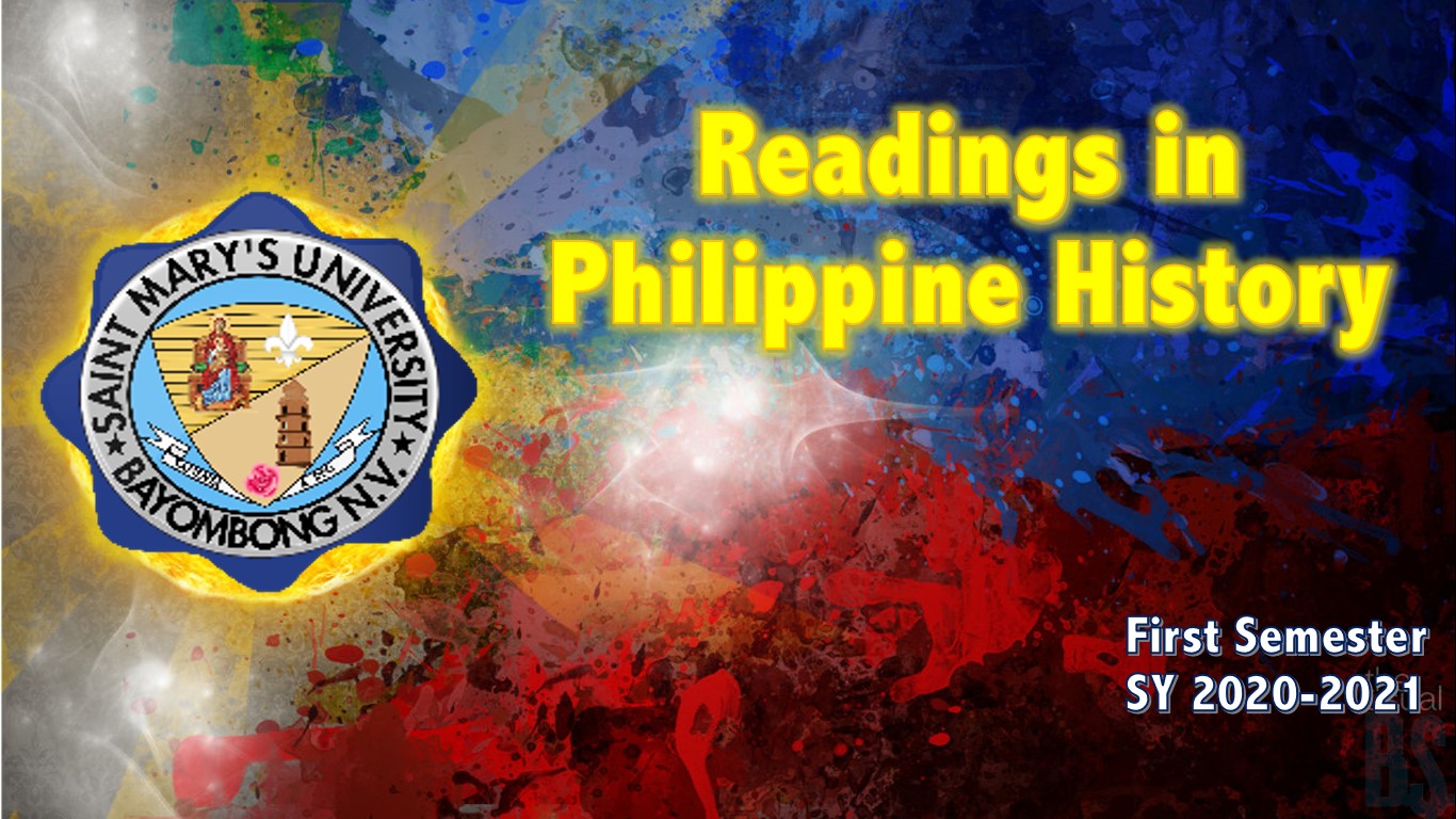 Readings in Philippine History (MWF 2:30-3:30)