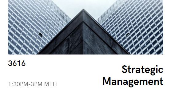 (3616)-Strategic Management in Tourism and Hospitality