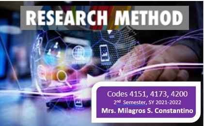 Methods of Research