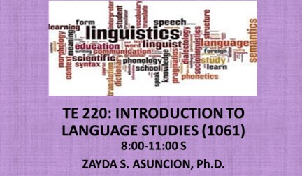 Introduction to Language Studies (merged with EL 200: parent code)