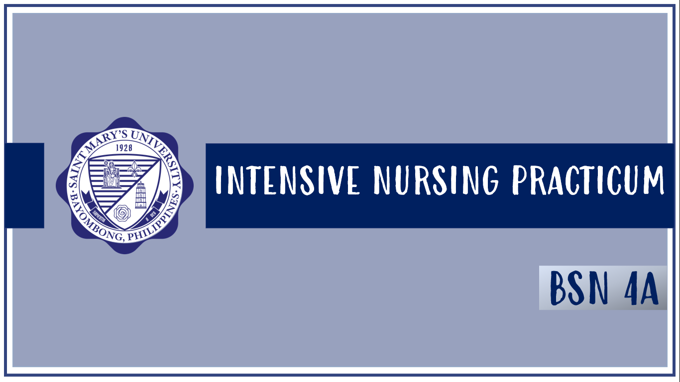 Intensive Nursing Practicum (Hospital &amp; Community Setting)