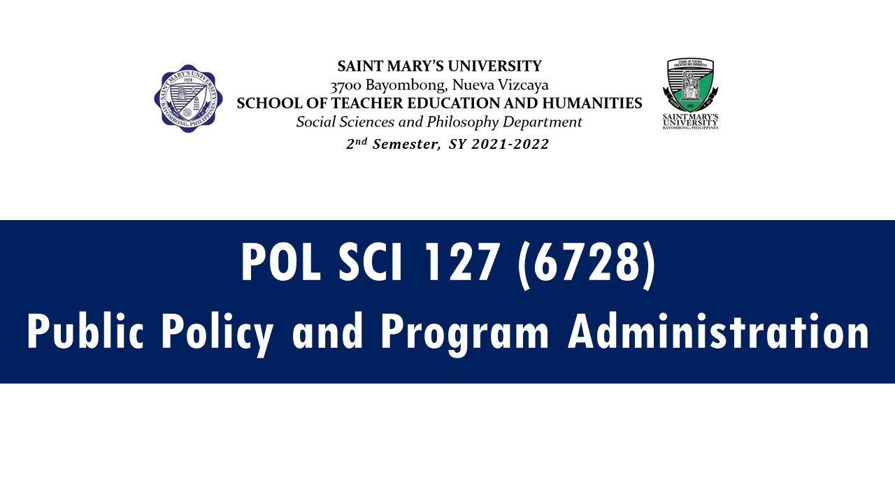 Public Policy and Program Administration
