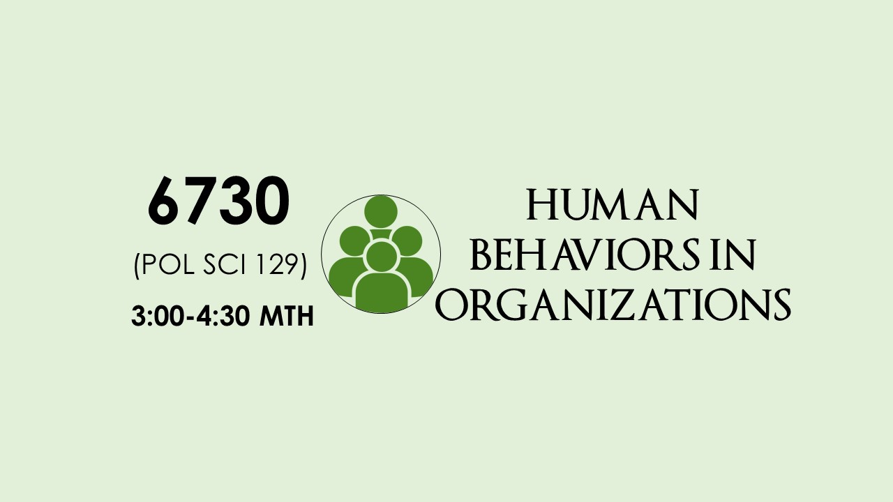 Human Behaviors in Organization