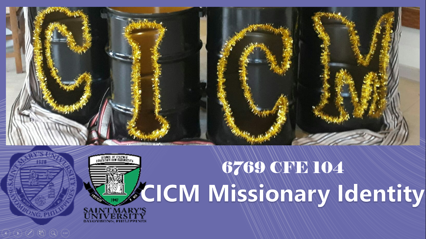 6769 CFE 104: CICM Mission Identity