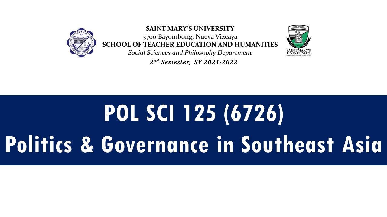 Politics and Governance in South East Asia