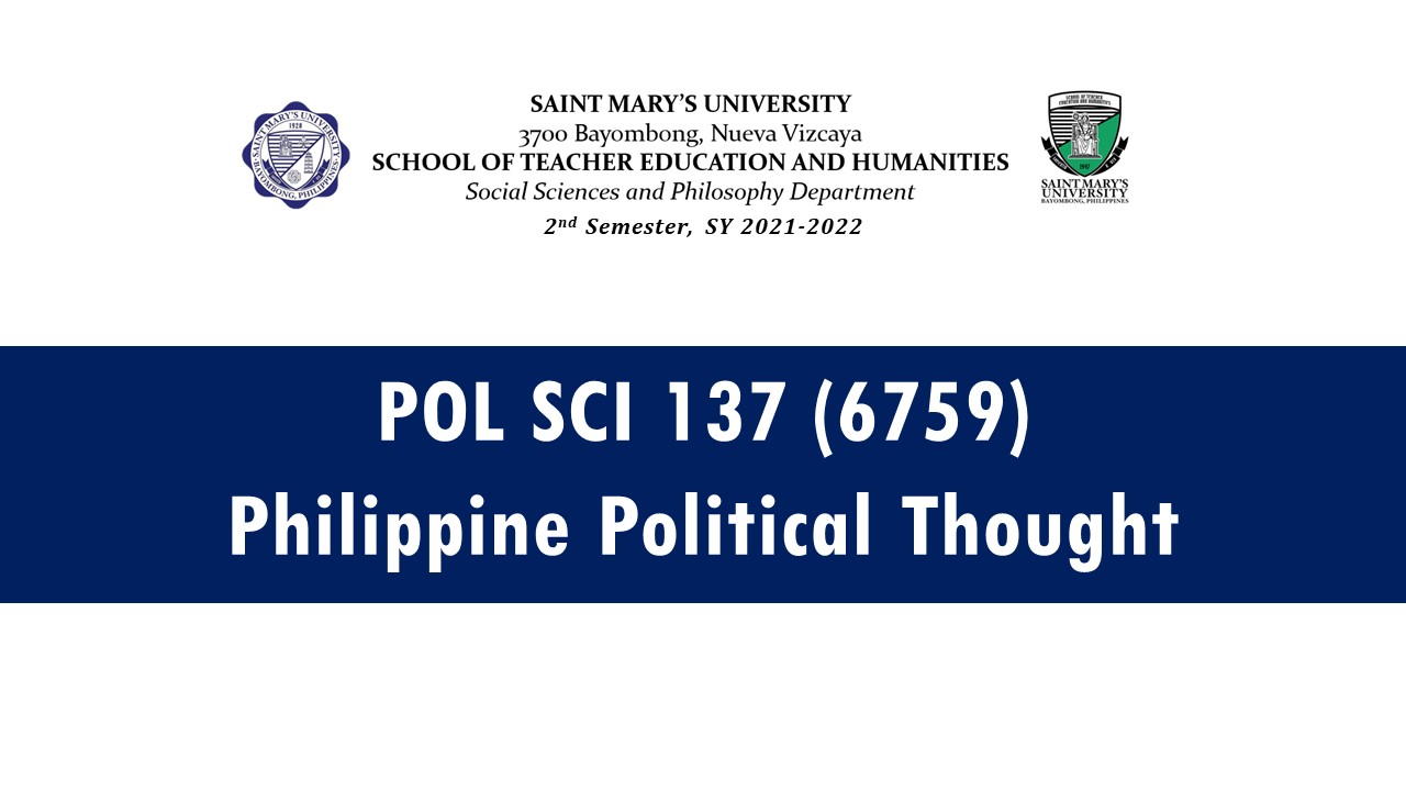 Philippine Political Thought