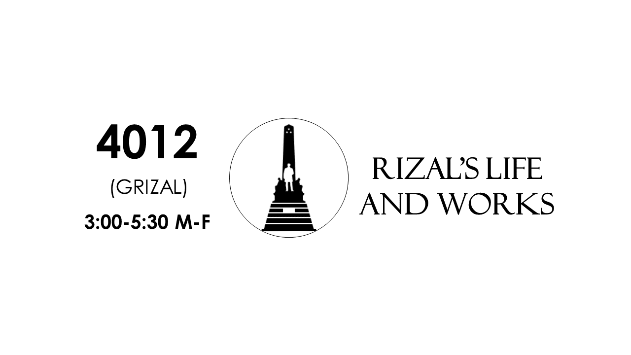 4012 Rizal's Life and Works