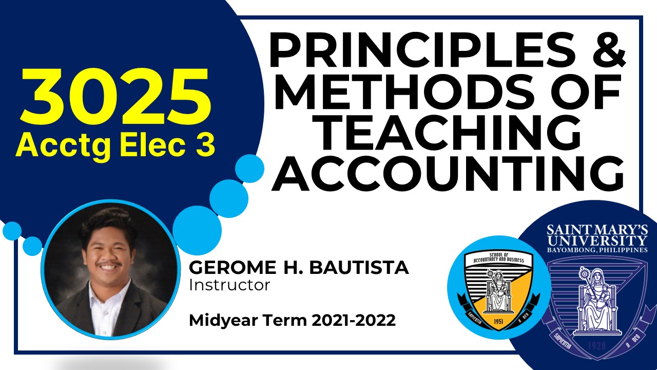 (3025) Principles and Methods of Teaching Accounting