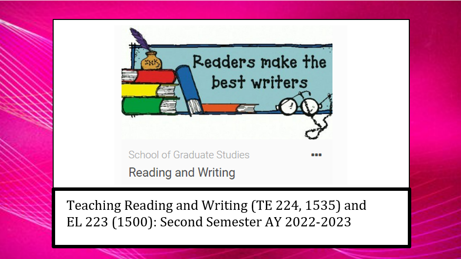 Teaching of Reading and Writing