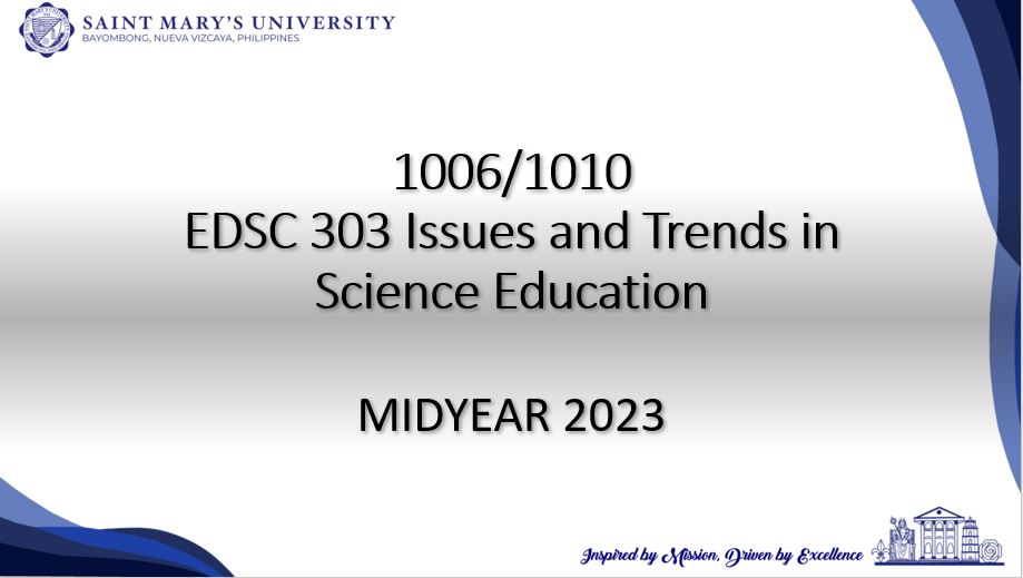 Issues and Trends in Science Education