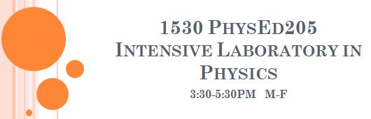 (1530) Intensive Laboratory Course in Physics
