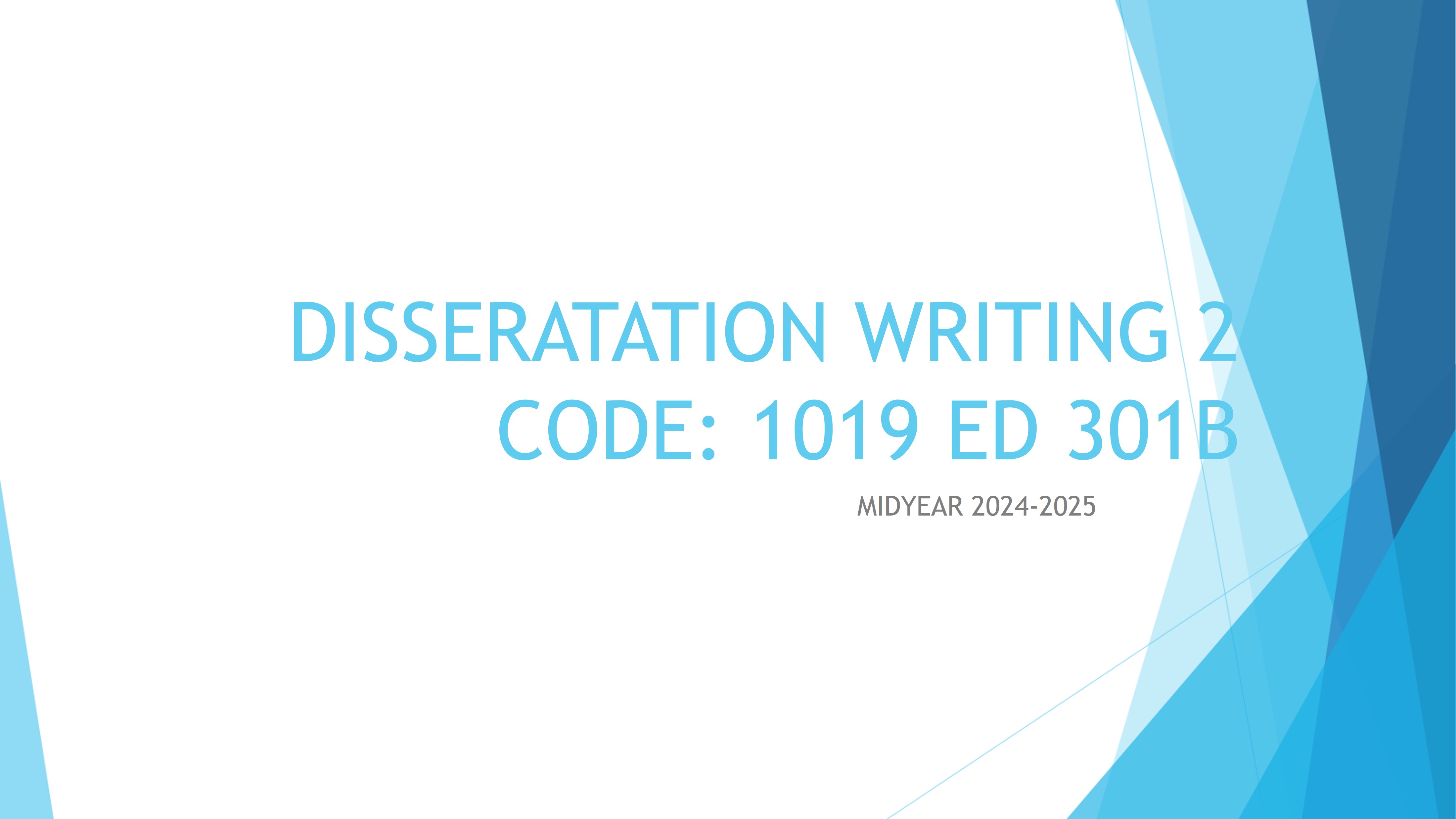 Dissertation Writing 2