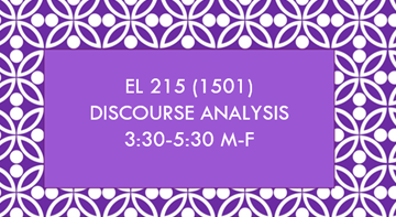 Discourse Analysis