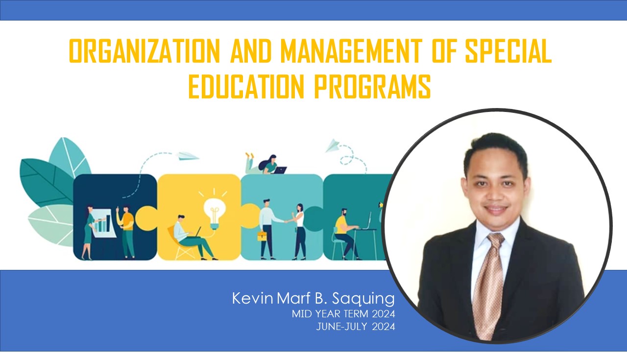 Organization and Management of Special Education Programs