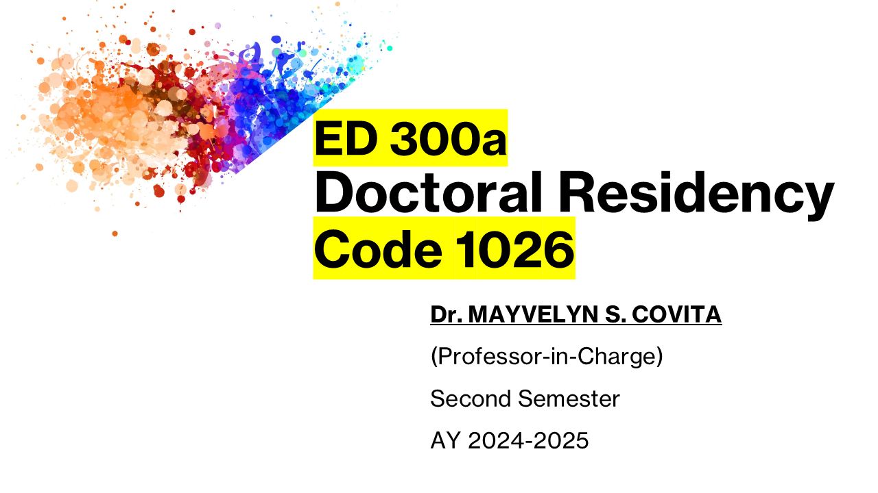 Doctoral Residency