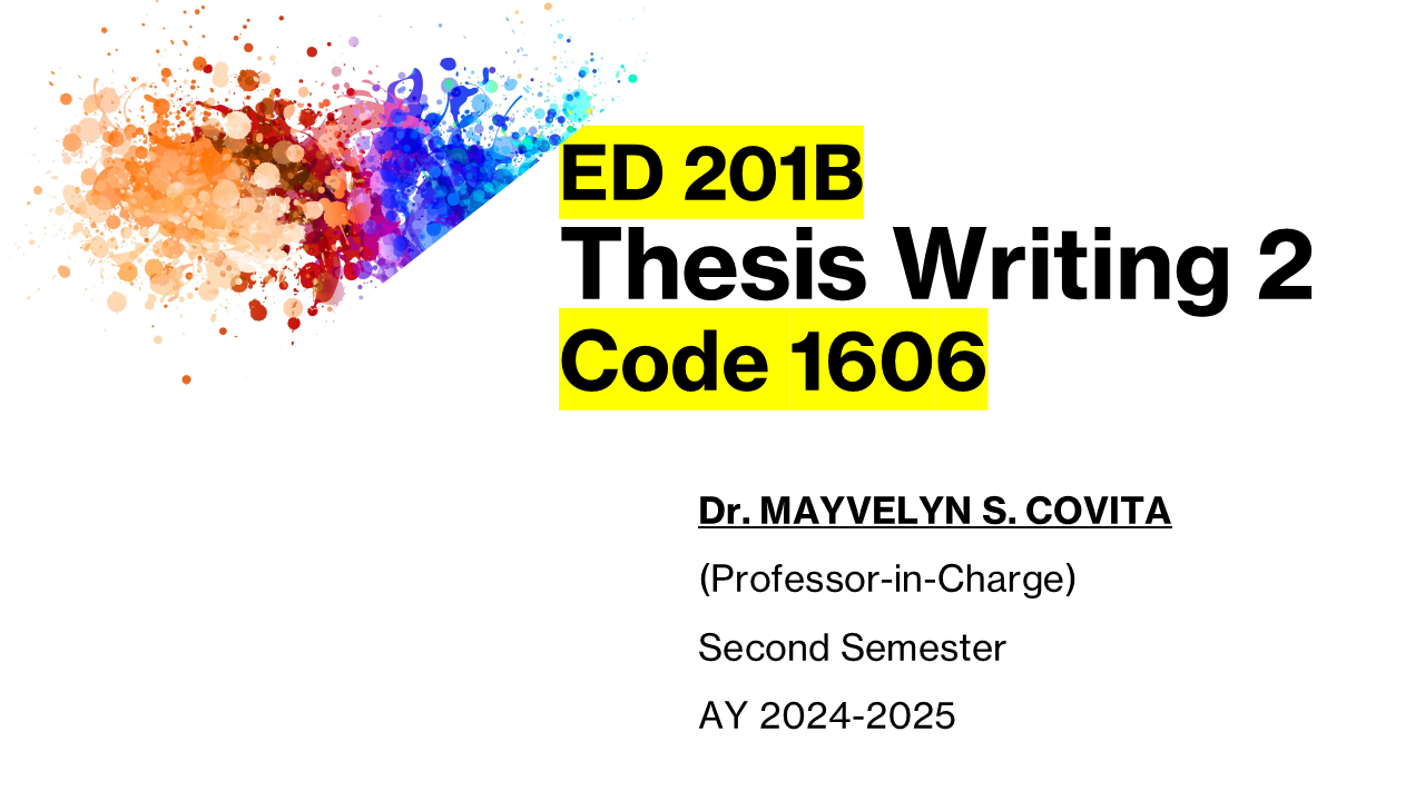 Thesis Writing 2