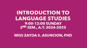 Introduction to Language Studies