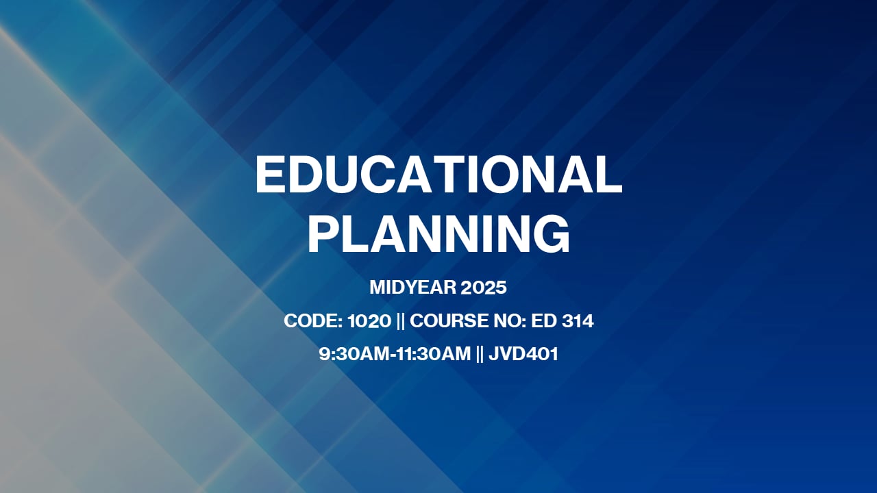 Educational Planning