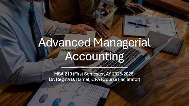 Advanced Managerial Accounting