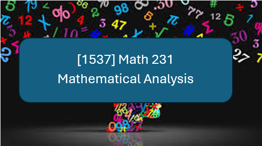 Mathematical Analysis (Advanced Calculus and Theory of Real Variables I)