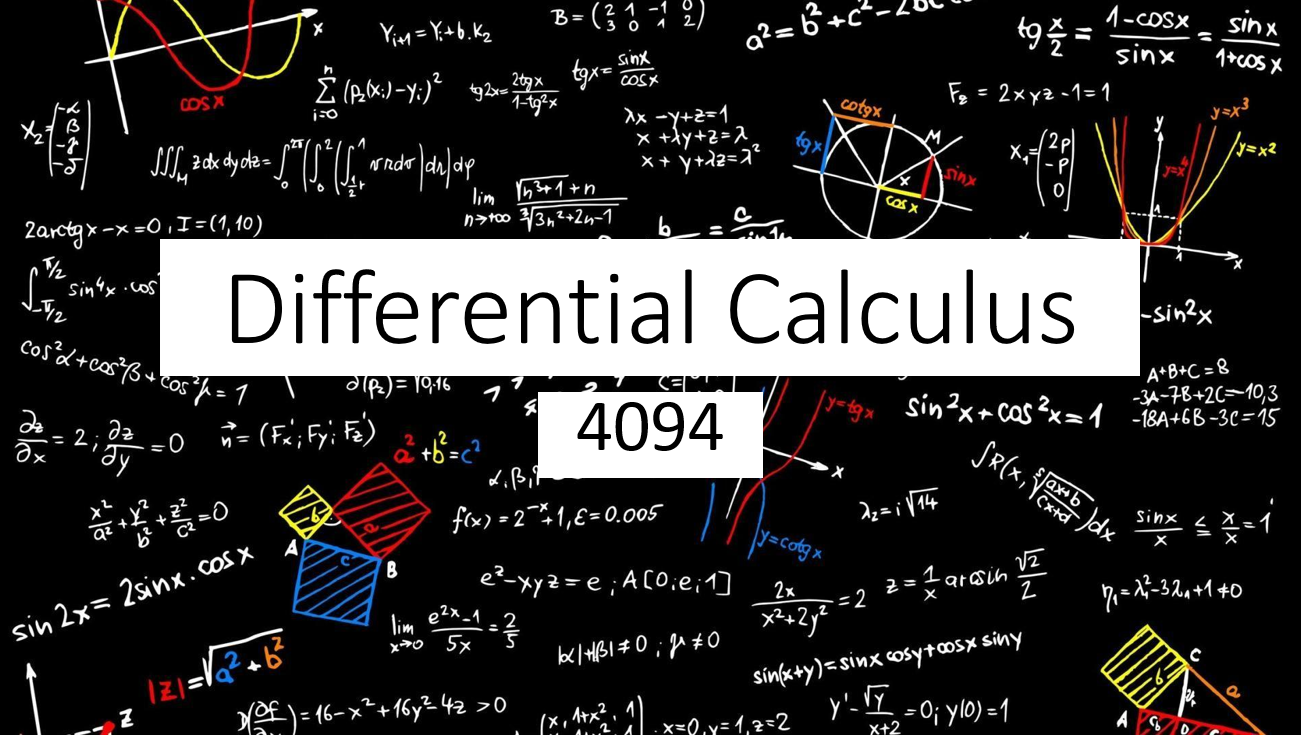 Calculus 1 (Differential Calculus)