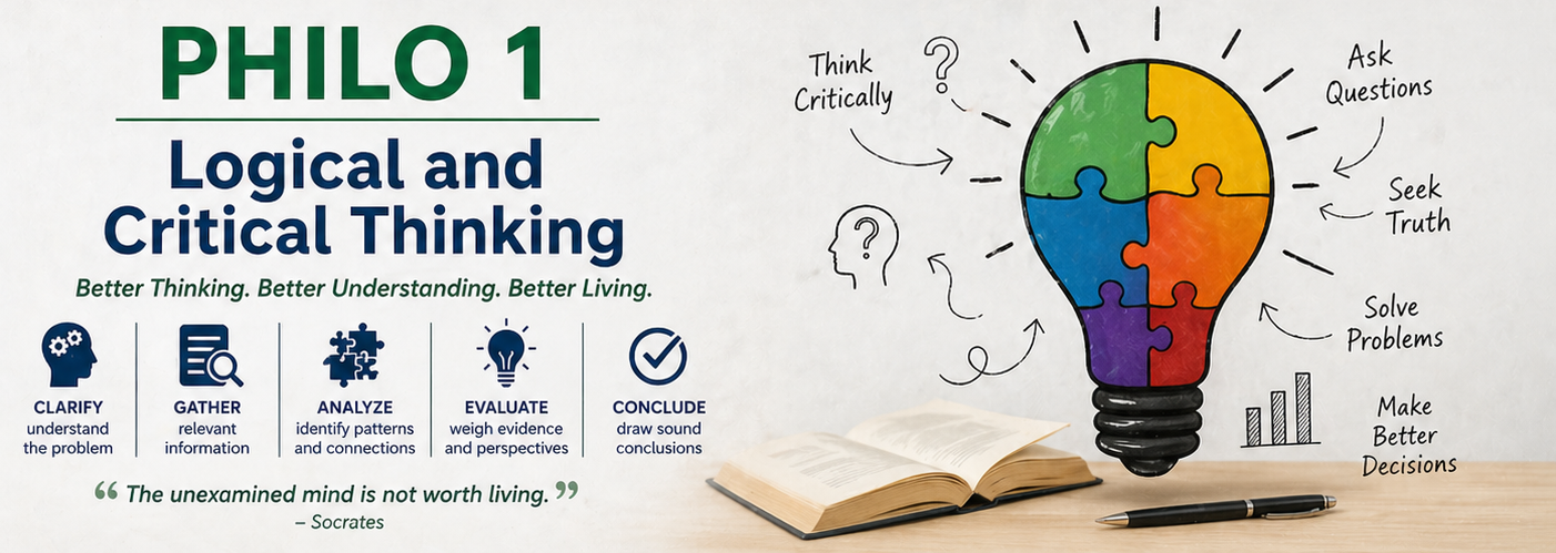 (Philo 1 - 5352) Logic and Critical Thinking