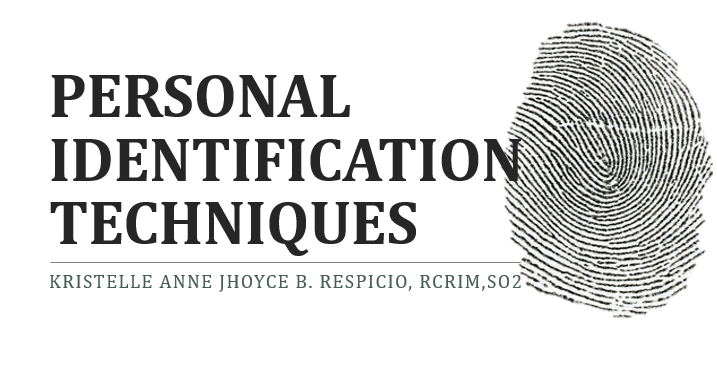 Personal Identification Techniques