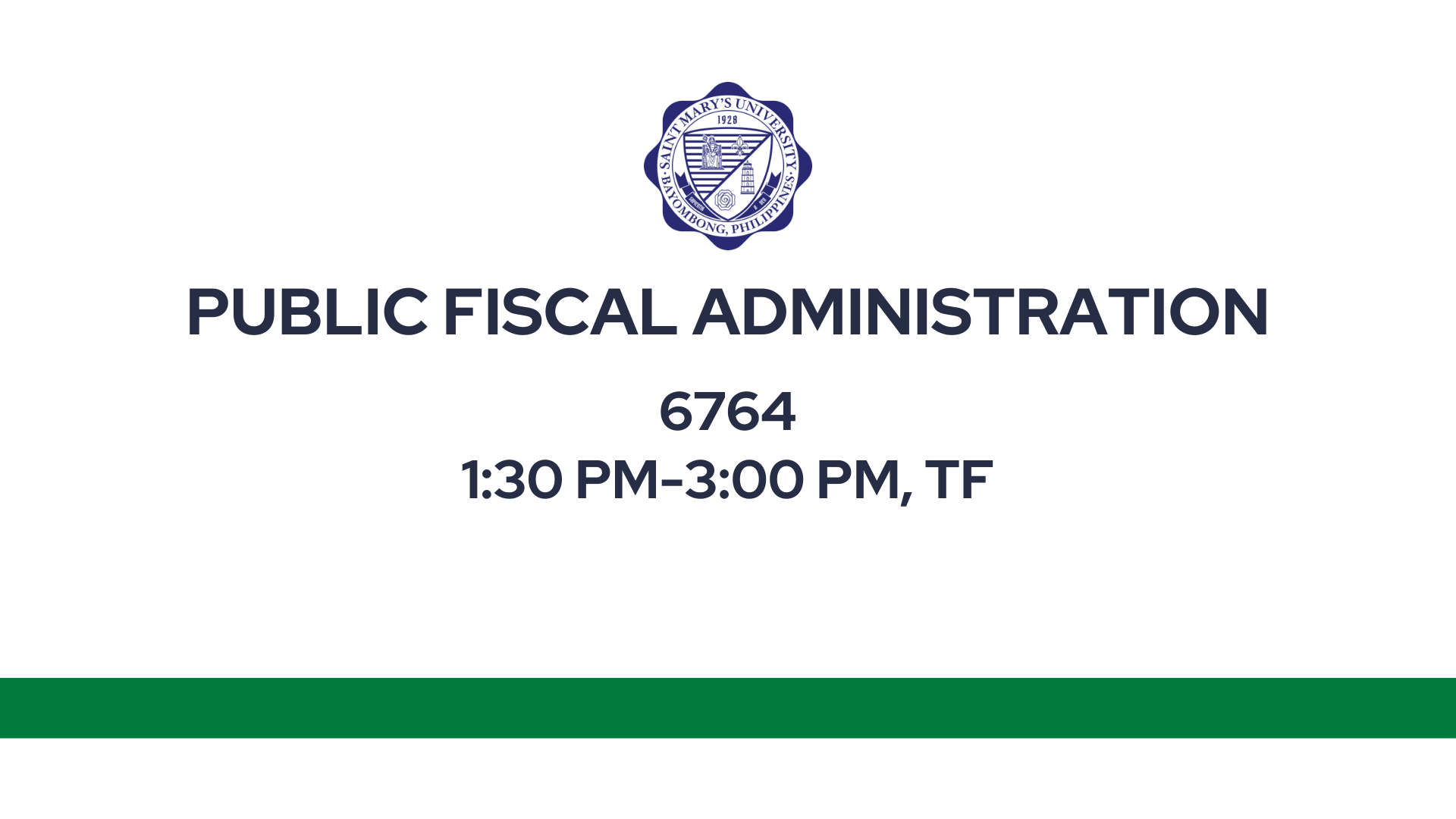 Public Fiscal Administration