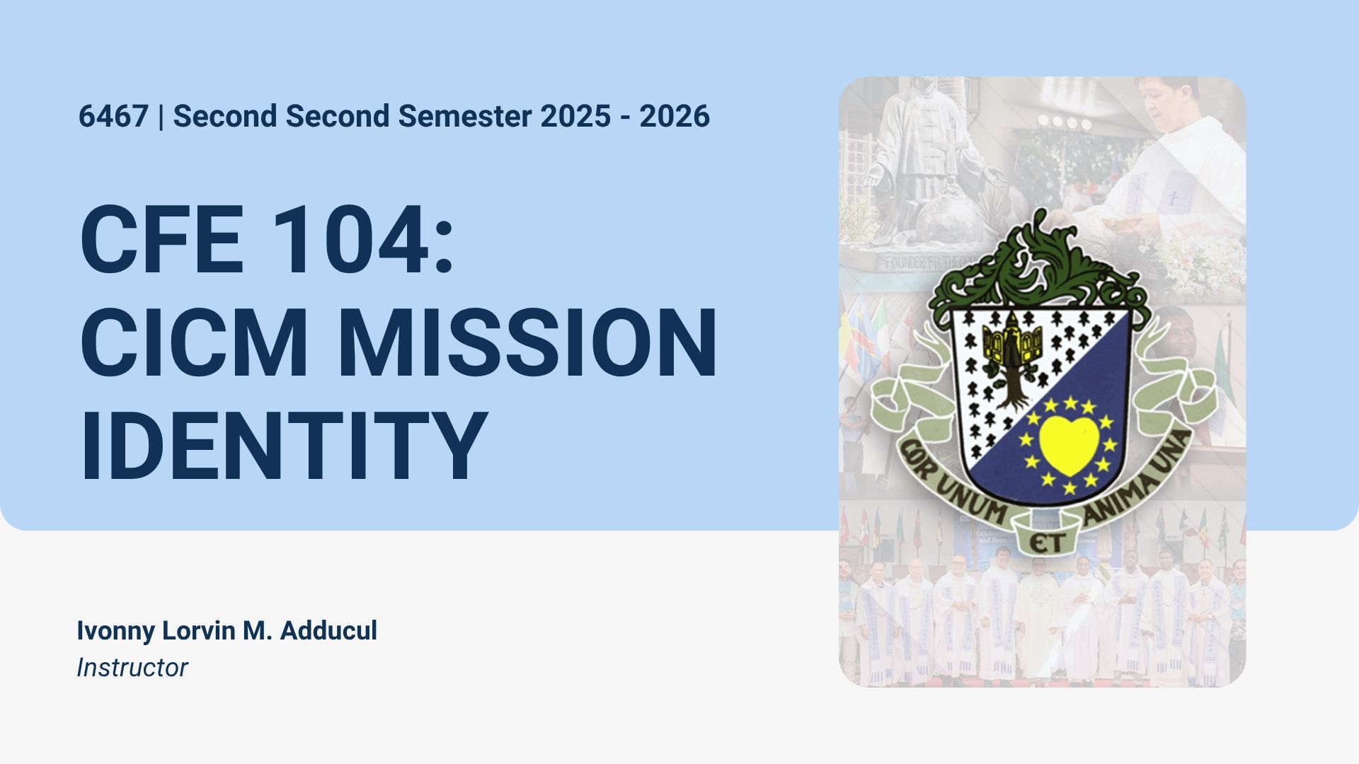 CICM Mission Identity